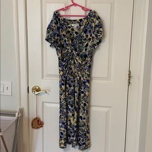 Patterned midi dress